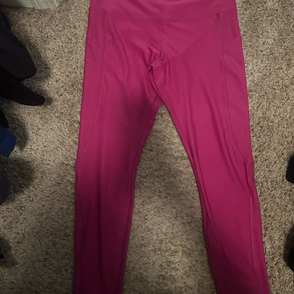 VOGO Athletica Vibrant Pink Kids Leggings